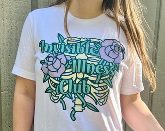 Invisible Illness Awareness Shirt Gift for Halloween, Dysautonomia POTS Chronic Shirt Invisible Illness Club Tee, Migraine EDS Spoonie Owned