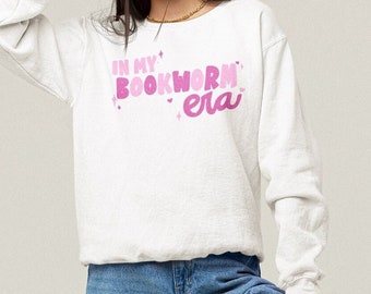 Bookworm Era Crewneck Sweatshirt, In my Reader Era sweatshirt, Bookish Sweatshirt Book Crewneck, Fantasy Romance Book Lover Outfit Sweater
