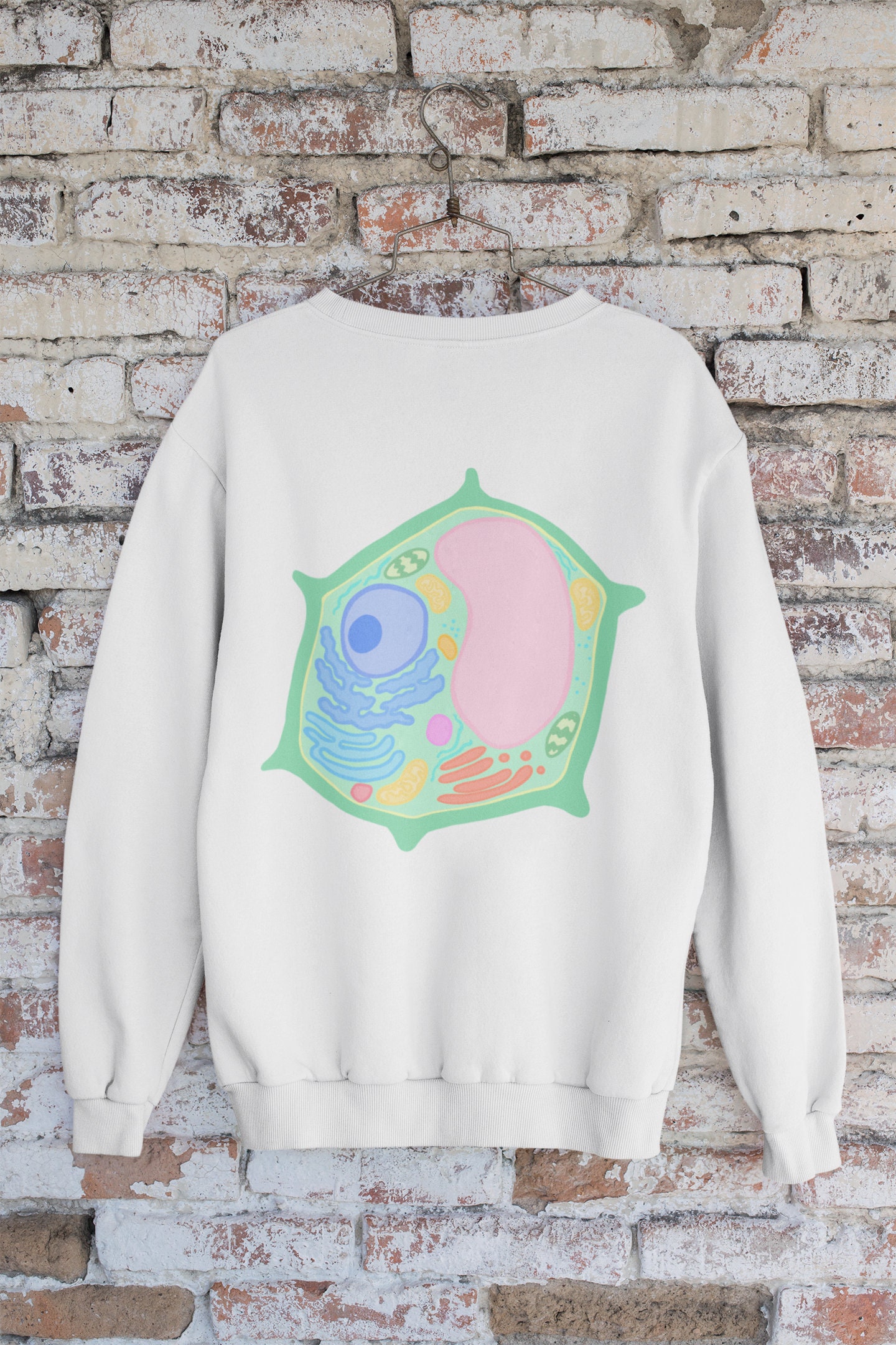 Science Teacher Plant Cell Crewneck Sweatshirt, Biology Major Crewneck ...