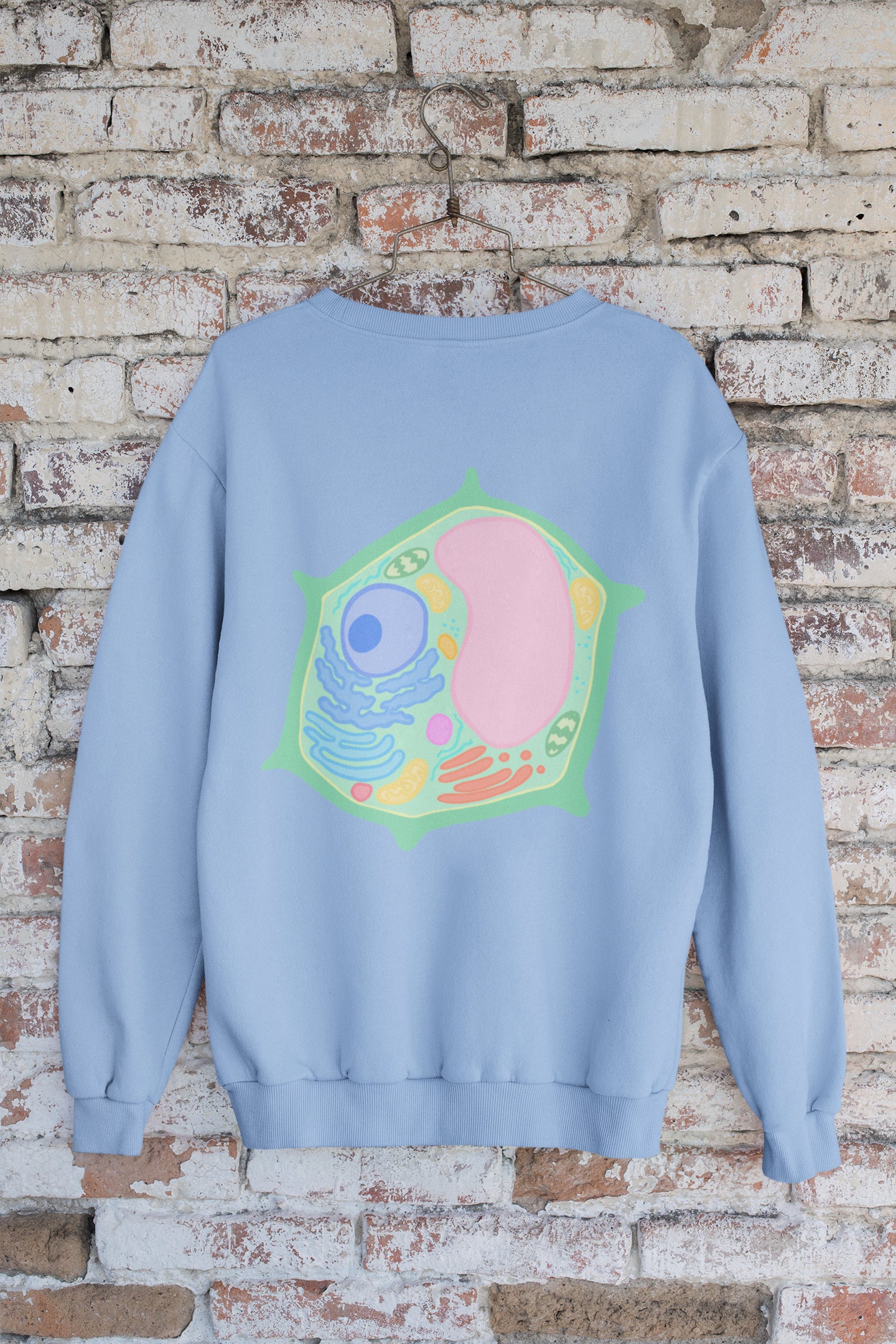 Science Teacher Plant Cell Crewneck Sweatshirt, Biology Major Crewneck ...