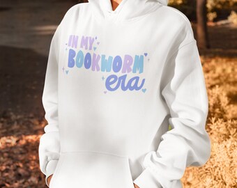 Bookworm Era Hoodie Sweatshirt, Bookish Hoodie Book Lover Gift Reading Hoodie, In my Reader Era Sweater, Read one more chapter book dragon