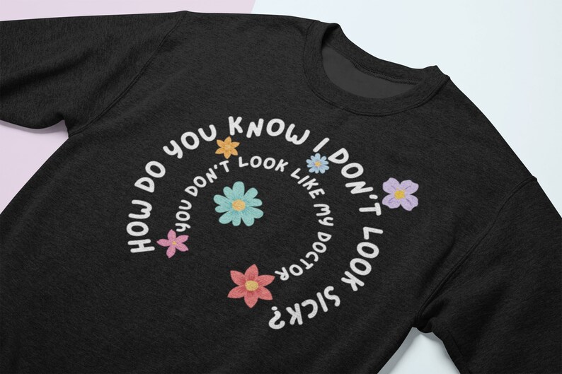 Invisible Illness Crewneck Sweatshirt, Dysautonomia Awareness