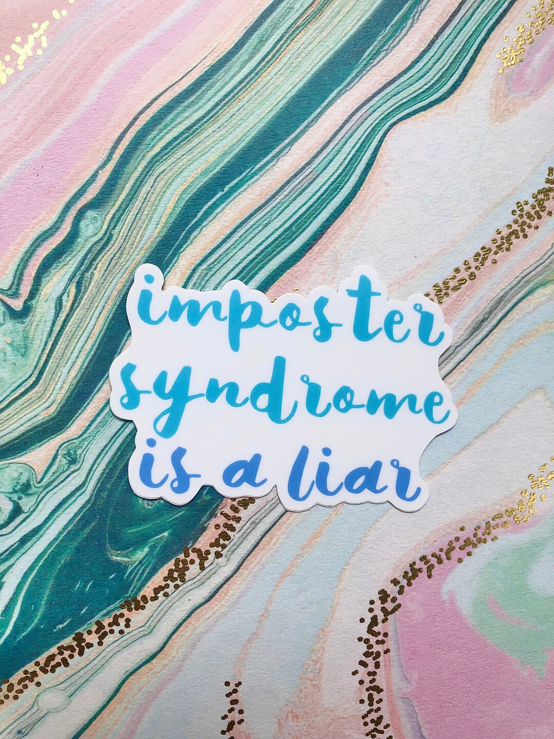 Imposter Syndrome Vinyl Sticker, Women in Science Colorful Sticker ...