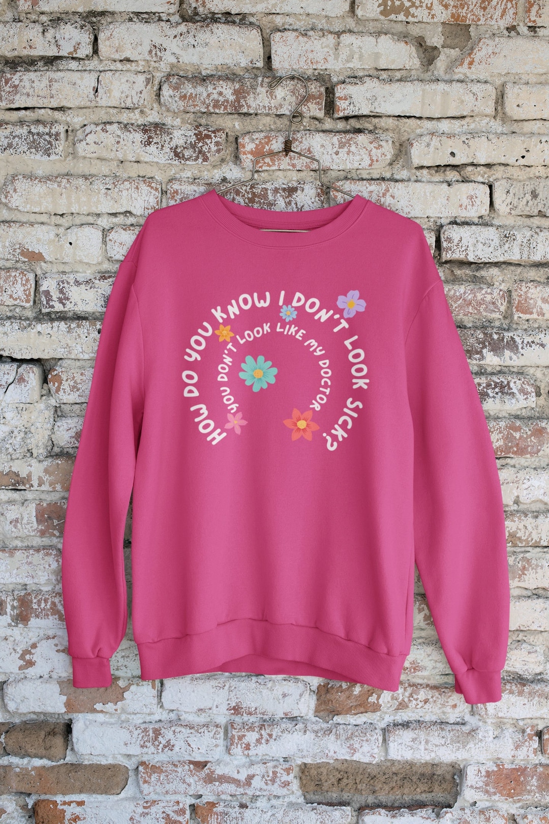 Invisible Illness Crewneck Sweatshirt, Dysautonomia Awareness