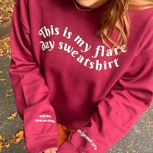 Flare Day Sweatshirt Crewneck, Unsichtbares Krankheitsbewusstsein Sweatshirt Geschenk, Dysautonomia Awareness POTS Chronic Sweatshirt – Spoonie Owned