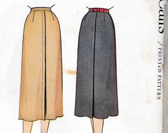 Vintage 1950s McCall's Sewing Pattern 9876 - Misses' Skirt waist size 24 hip 33