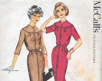 Vintage 1950s McCall's Sewing Pattern 5192- Misses' Dress size 16 bust 36