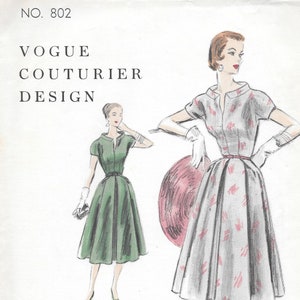 Vintage 1940s Vogue Couturier Design Pattern 9 Misses Etsy