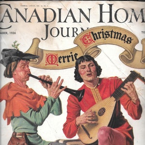 1930s Canadian Home Journal Magazine December 1936 Original