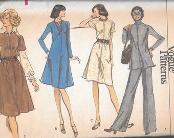 Vogue 8811 - Misses' Dress, Tunic and Pants uncut FF vintage 1970s sewing pattern