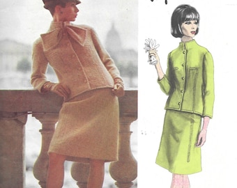 Robe & Manteau Vintage Vogue 1961 - Patron Jacques Griffe - Modèle B36 Neuf - Collection