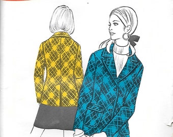 1970s Sew-Knit-n-Stretch Sewing Pattern 120 - Ladies' Blazer sizes 8-10-12 uncut FF