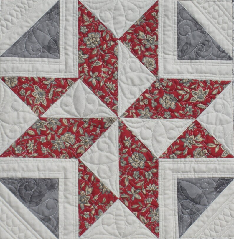 Pinafore Quilt Pattern in Twin, Queen or King Size Options, PRINT