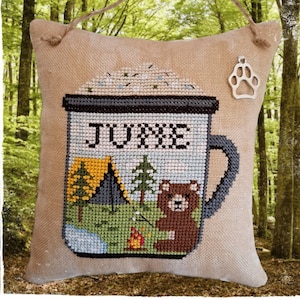 Months in a Mug: June - PDF Cross Stitch Pattern