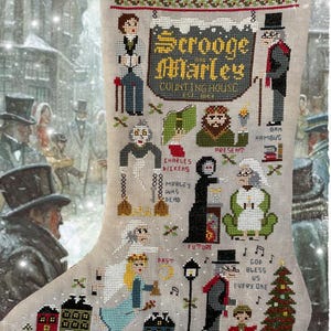 A Christmas Carol Stocking - PDF Cross Stitch Pattern