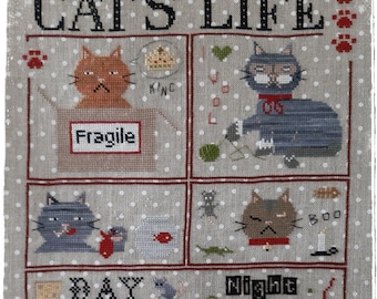 Cat's Life - PDF Cross Stitch Pattern