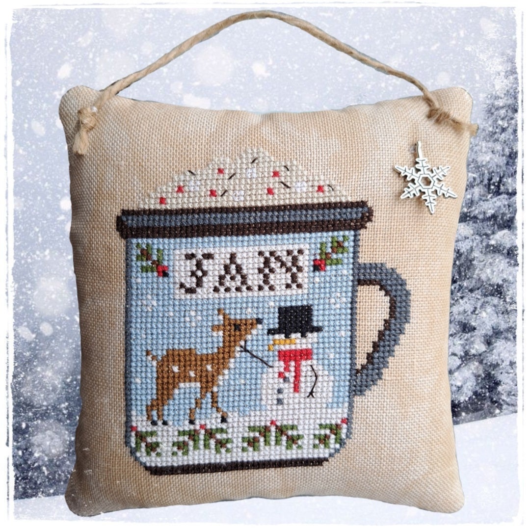 Months in a Mug: January PDF Cross Stitch Pattern - Etsy