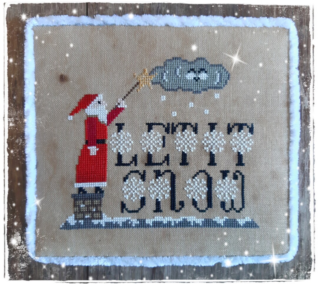 Let It Snow - PDF Cross Stitch Pattern - Etsy
