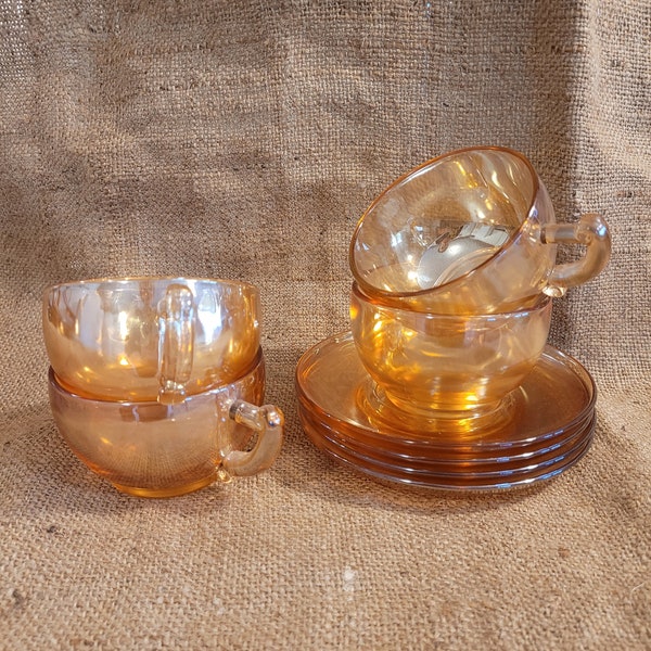 Carnival Glass Cup Etsy