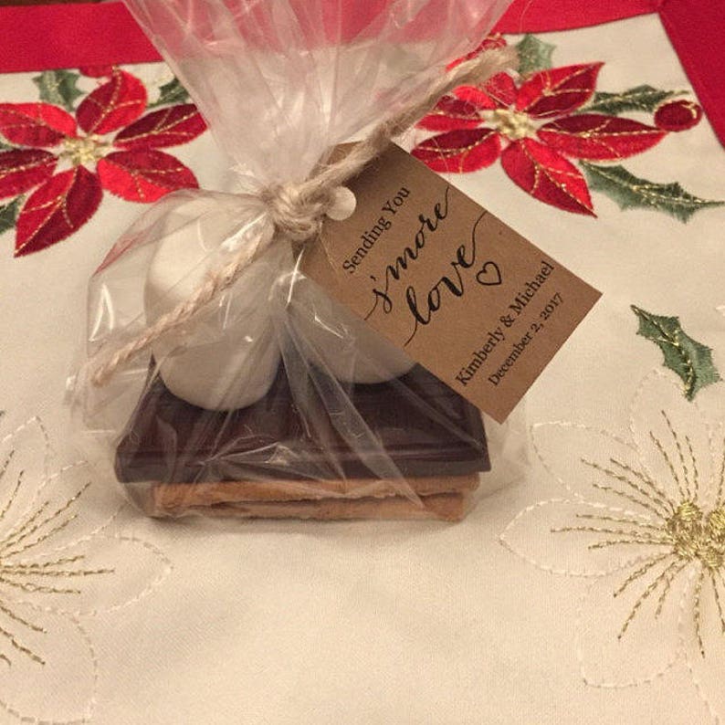 Smore Wedding Favor BAGS Lowest Price/Quality Flat Bottom/Gusset Fold, Classy Favor Clear, Food Safe, Perfect Size:8x4x2 image 9