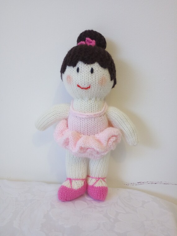 knitted ballerina doll