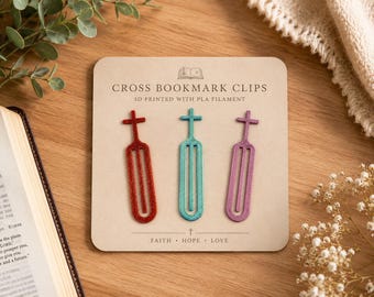 Bookmark Clips: Crosses (3PK)