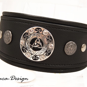 Dog collar greyhound collar martingale buckle choke stop many dog breeds rivets rhinestone greyhound lurcher galgo whippet