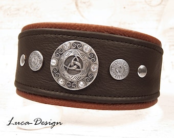Greyhound collar Dog collar many dog breeds with rivets rhinestones Greyhound Lurcher Galgo Saluki Sloughi Whippet Afghane