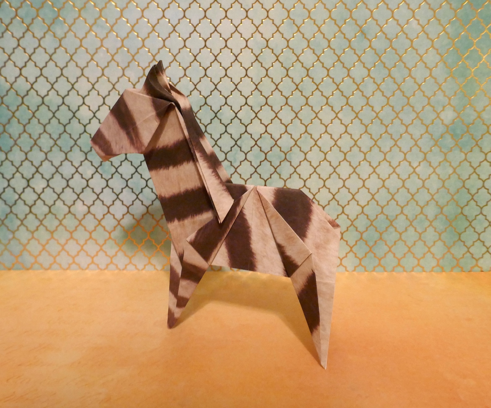 Origami Zebra Zebra Pattern Paper Etsy