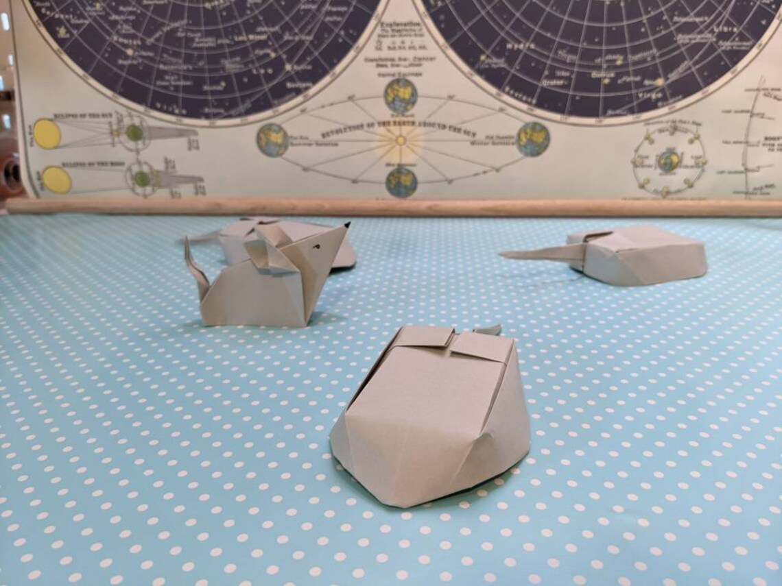 Computer mouse origami 10 units cool gift geek art party Etsy