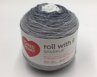 Red Heart roll with it Sparkle, 561yds/513m-Diamonds