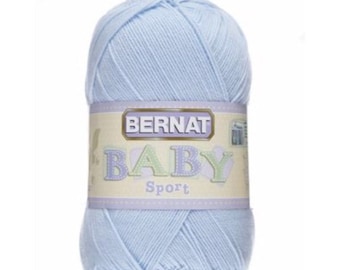 Bernat Big Ball Baby Sport Yarn, Pale Blue