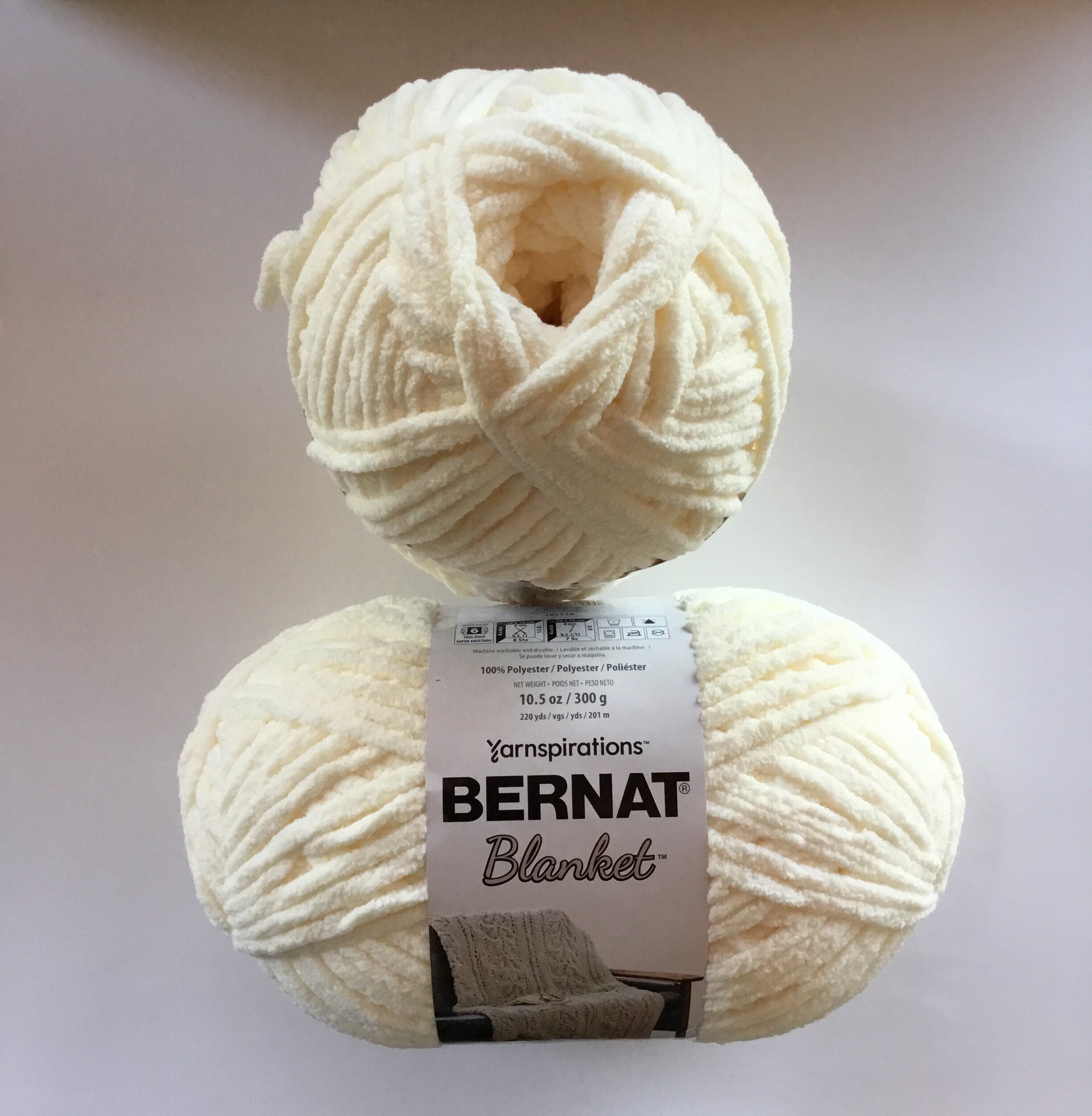 Bernat Blanket Yarn Super Soft 10.5 oz/ 300g Vintage White Etsy