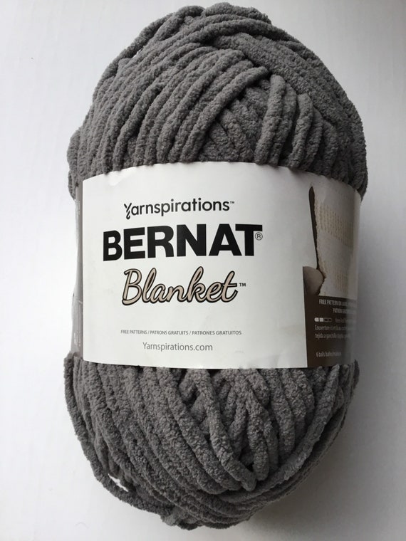 Bernat Blanket Yarn Brights 300g 10.5oz Dark Gray Etsy