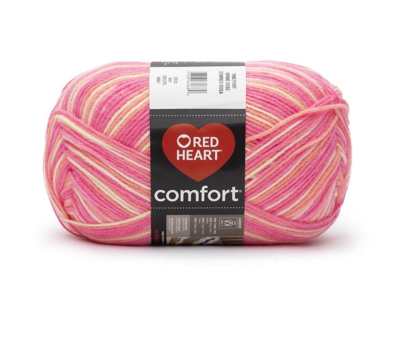 Red Heart Comfort Yarn 340g/12oz Pinks Print Etsy