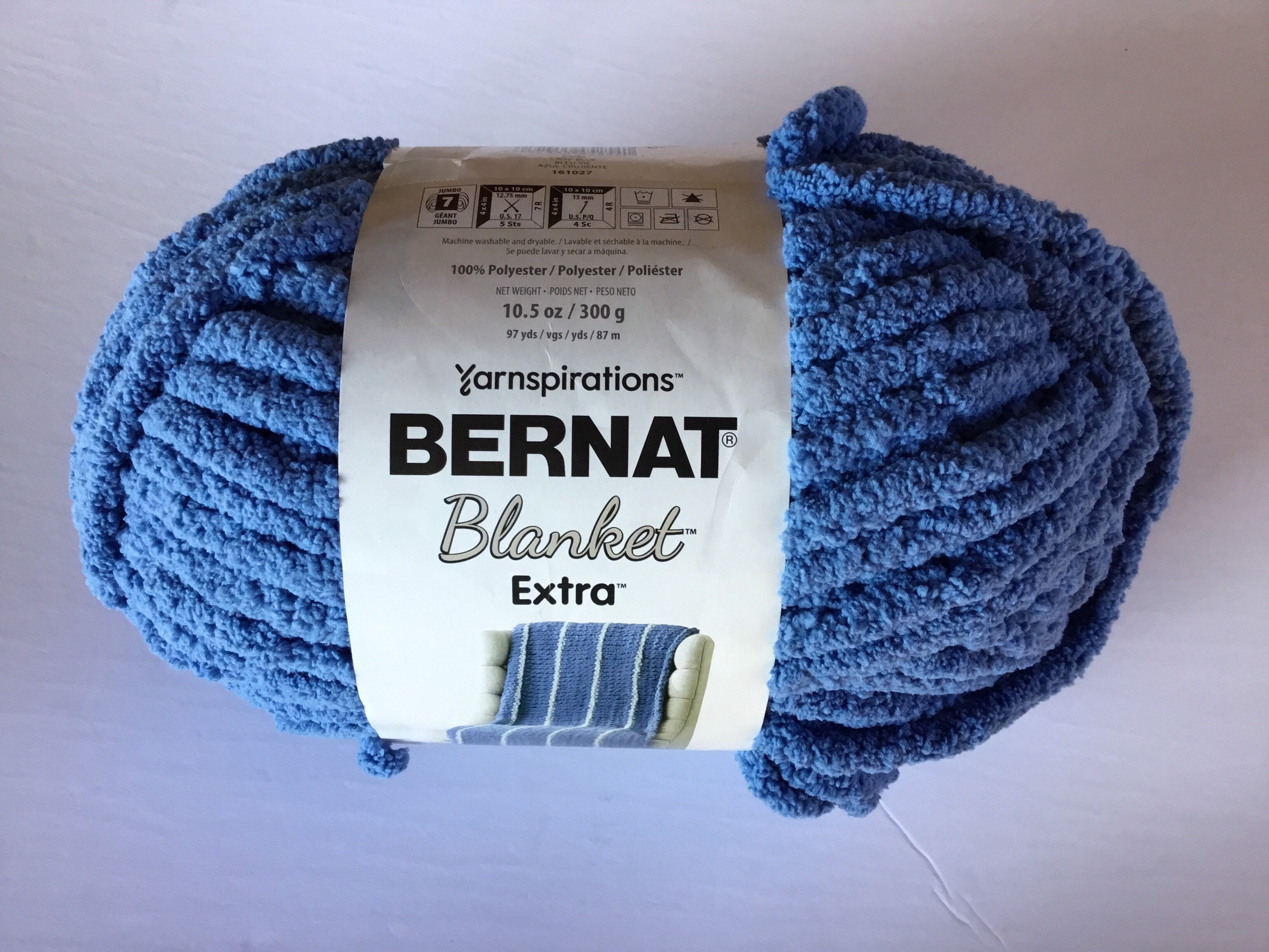 Bernat Blanket Extra 10.5oz/300g bulky 7 Crisp Blue Etsy