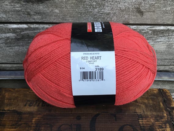 レッドヒート('85米) Red Heart Comfort Yarn -454g/16oz Col#3189 Orange - Etsy