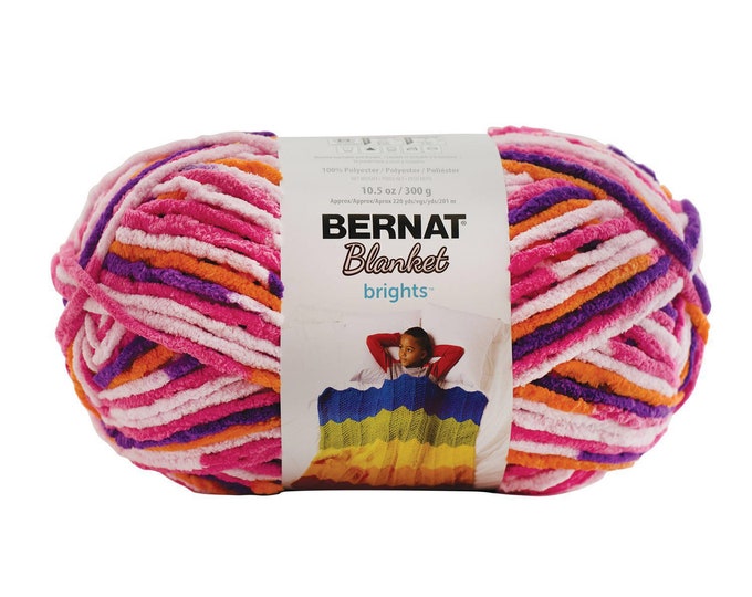 Bernat Blanket Yarn Brights jump Rope Varg Etsy