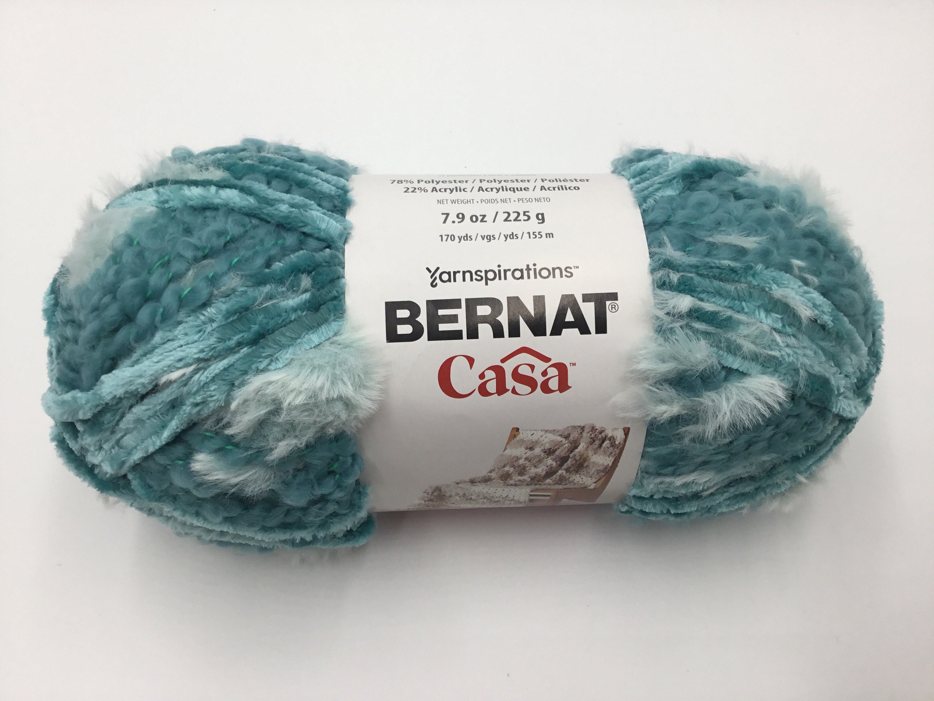 Bernat Blanket Yarn Super Soft, 300g/10.5oz Teal Dreams 