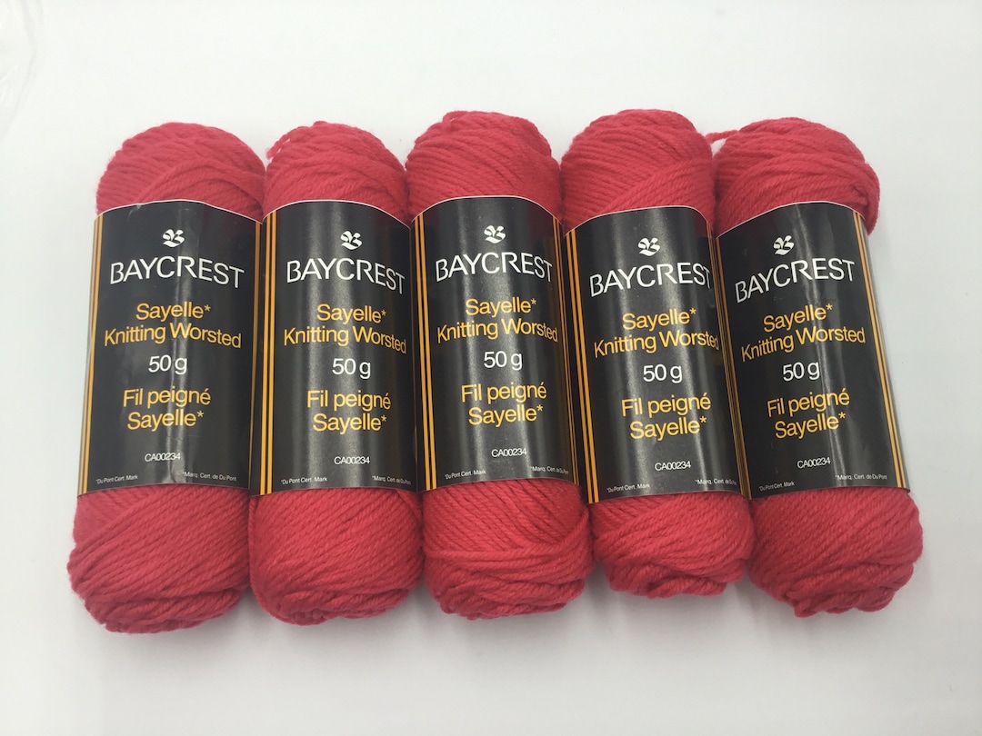 Sayelle Knitting Worsted Vintage Yarn Set of -50g Ea /100% Acrylic -col  6966 Rose Pink