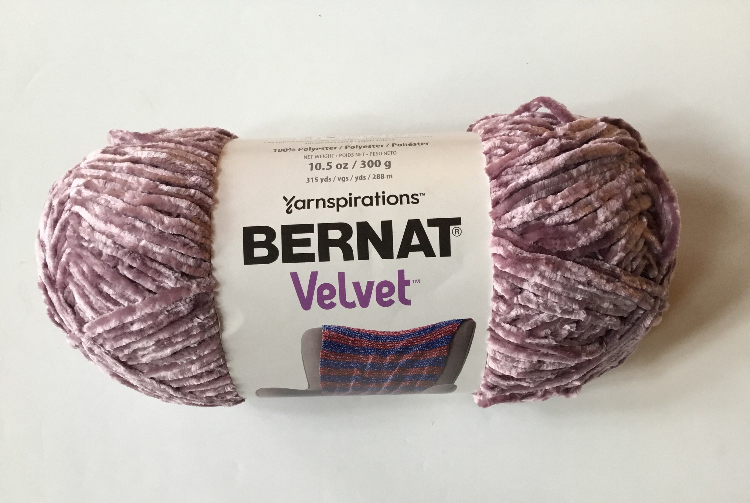 Bernat Velvet Shadow Purple Yarn - 2 Pack of 300g105oz - Polyester - 5  Bulky - 315 Yards - Knittingcrochet