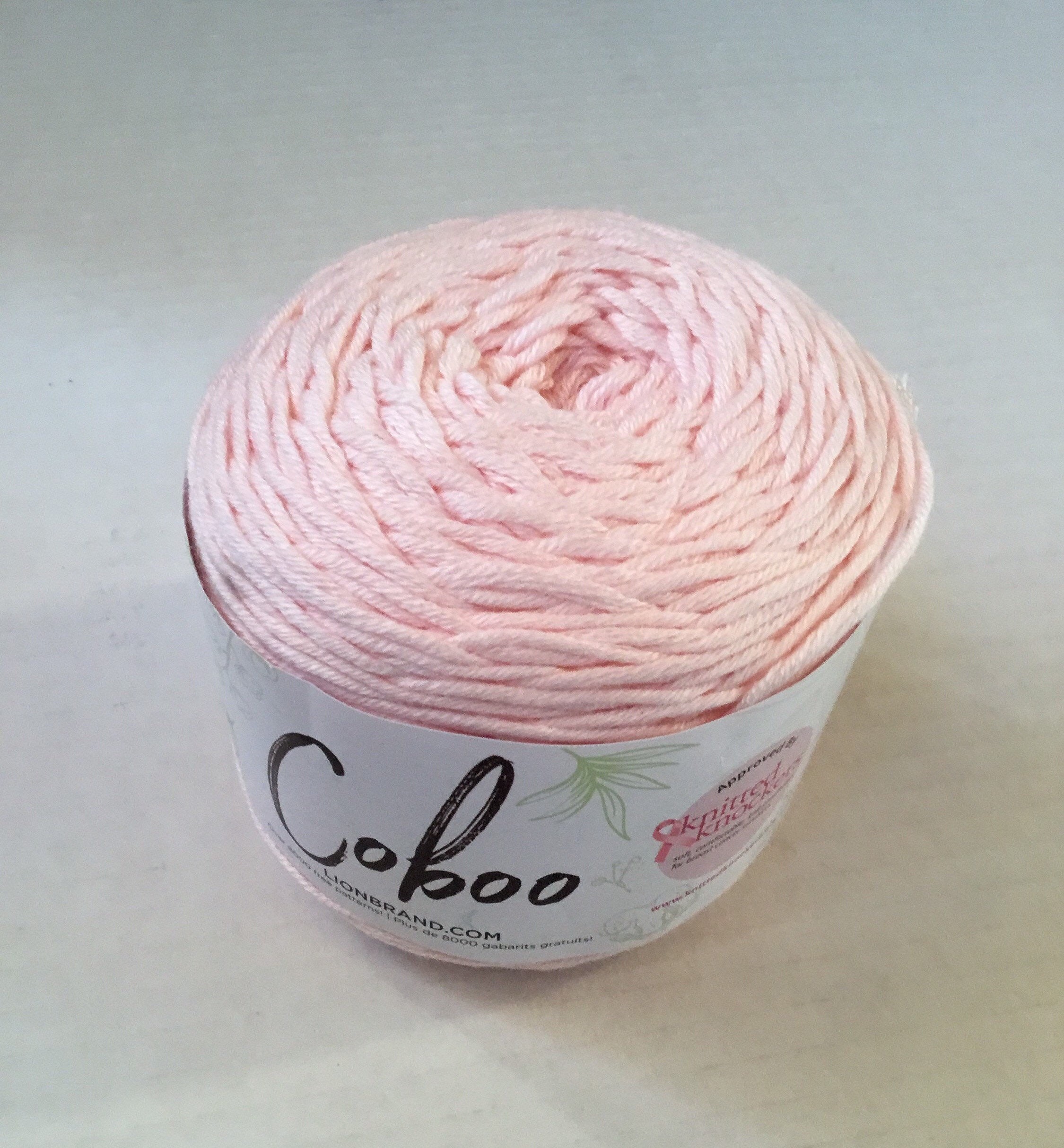 Lion Brand Coboo yarn mixture of cotton & Rayon yarn 232yd / Etsy