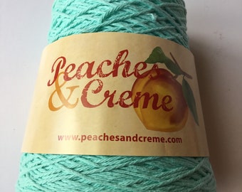 Peaches & Creme Cotton Cone,Worsted 4-Ply 14oz/400g -Seabreeze