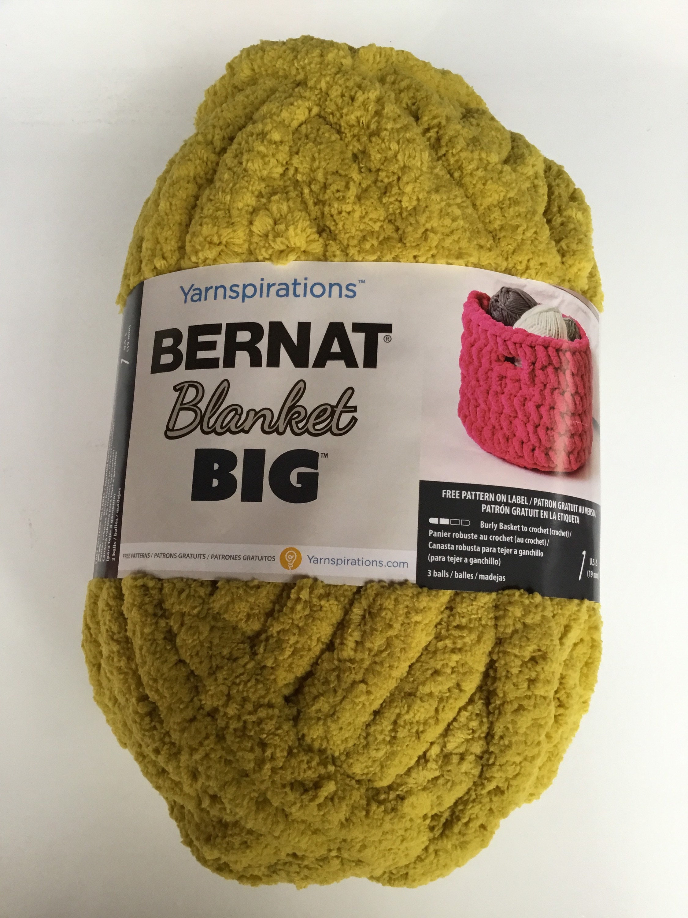 Bernat Blanket Big 10.5oz/300g Moss Green Etsy