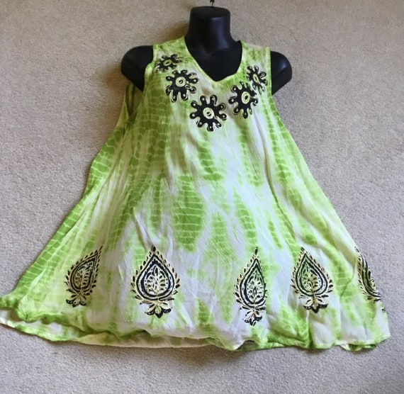 Embroidered Summer Dress,Bohimian Tunic Dress,Kur… - image 8