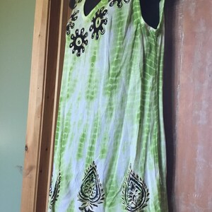 Embroidered Summer Dress,Bohimian Tunic Dress,Kurti blouse,Hippi Blouse/Dress,Rayon Dress,Flower dress,beach dress image 2