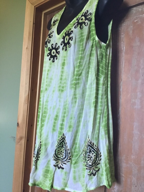 Embroidered Summer Dress,Bohimian Tunic Dress,Kur… - image 2