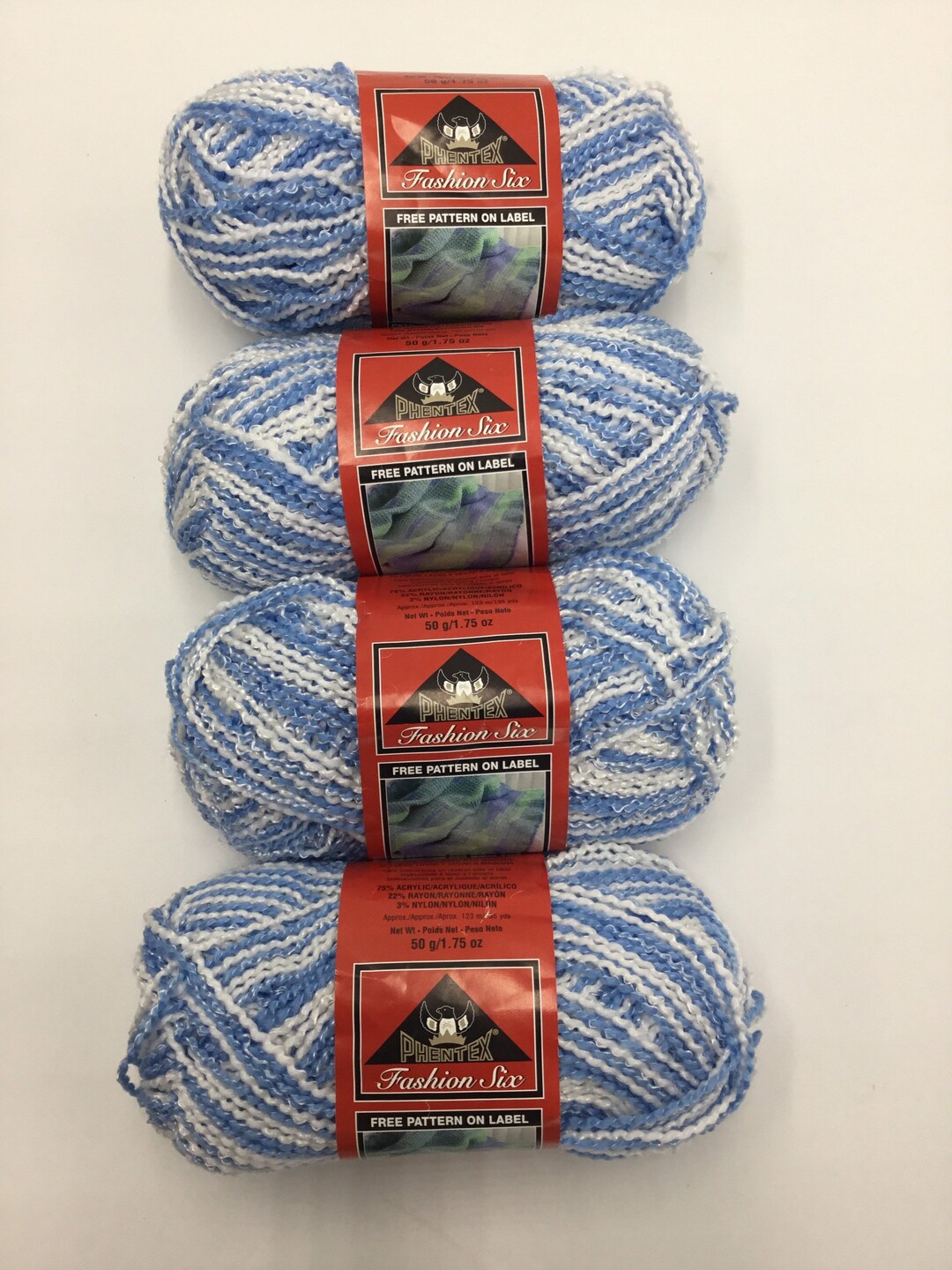 Phentex Fashion Six High Quality Vintage Yarn, Yarn Set of 4, Rare ...