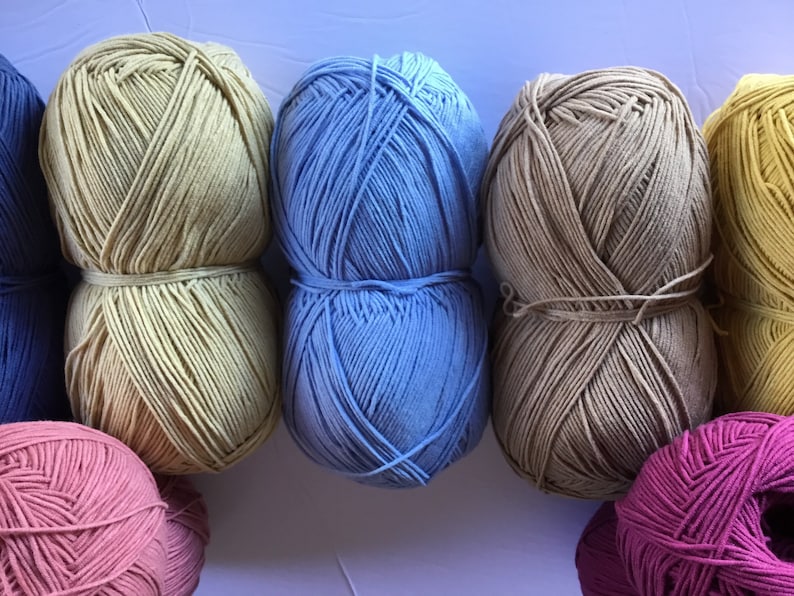 Bernat Softee Baby Cotton Yarn 250g Variety of Colours No Etsy