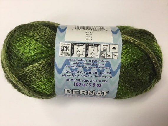 Bernat Wool up Bulky Yarn,mulitplecolours, 170g/6oz Gage 6 Super